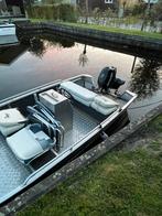 Qwest B420 met console met suzuki 9.9pk en kanteltrailer, Watersport en Boten, Ophalen, Tot 10 pk, Aluminium, Zo goed als nieuw