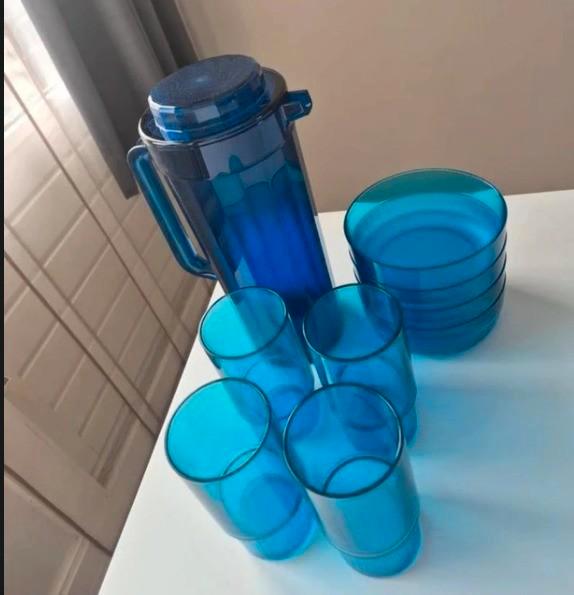 Tupperware Set Blauw - Kan, Bekers & Kommetjes, Huis en Inrichting, Keuken | Tupperware, Nieuw, Beker of Kan, Blauw, Ophalen of Verzenden