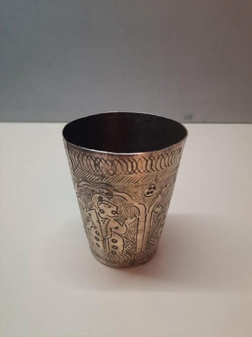 Oosterse koperen Lassi beker deity cup Hindu India Indonesie, Antiek en Kunst, Antiek | Koper en Brons, Koper, Ophalen of Verzenden