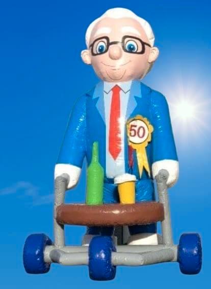 Abraham rollator te huur!!!, Hobby en Vrije tijd, Feestartikelen | Verhuur, Zo goed als nieuw, Abraham of Sarah, Ophalen
