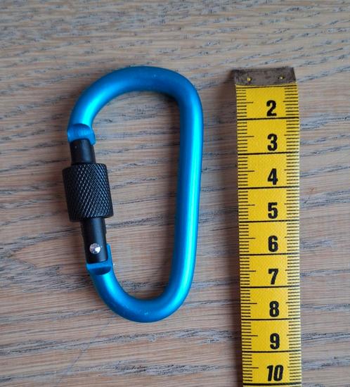 Blauwe karbijn haak, Huis en Inrichting, Woonaccessoires | Overige, Nieuw, Ophalen of Verzenden