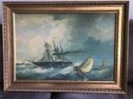 Schilderij Canvas VOC Schepen vintage., Antiek en Kunst, Kunst | Schilderijen | Klassiek, Ophalen