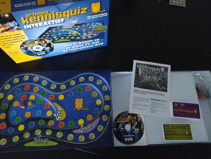 Achmea Kennisquiz bordspel, Hobby en Vrije tijd, Gezelschapsspellen | Bordspellen, Zo goed als nieuw, Een of twee spelers, Drie of vier spelers