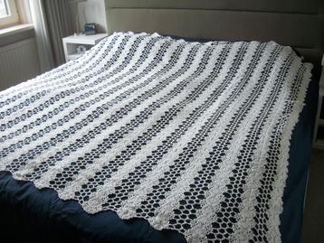 2 Vintage gehaakte Sprei - 190 x 190 en 190 x 180 - per stuk beschikbaar voor biedingen