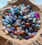 150+ unieke grote trommelstenen collectie + design schaal, Ophalen