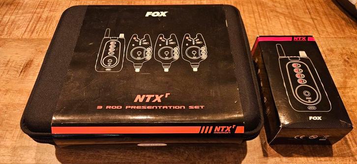 Fox ntx beetmelder set 2+1 inclusief bijbehorende hardcase., Watersport en Boten, Hengelsport | Karpervissen, Zo goed als nieuw