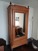 Antieke eikenhouten kast met spiegel, Ophalen