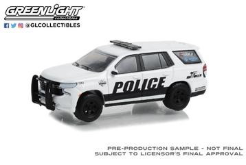 2021 Chevrolet Tahoe Police Pursuit van Greenlight 1/64 Gene beschikbaar voor biedingen