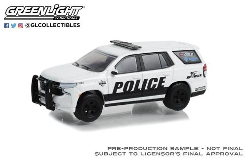2021 Chevrolet Tahoe Police Pursuit van Greenlight 1/64 Gene, Hobby en Vrije tijd, Modelauto's | Overige schalen, Nieuw, Auto