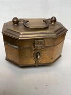 Antiek Koperen Sieradendoosje, Antiek en Kunst, Verzenden, Koper