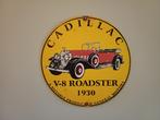 Emaille reclamebord CADILLAC V8 Roadster 1930, Antiek en Kunst, Ophalen of Verzenden