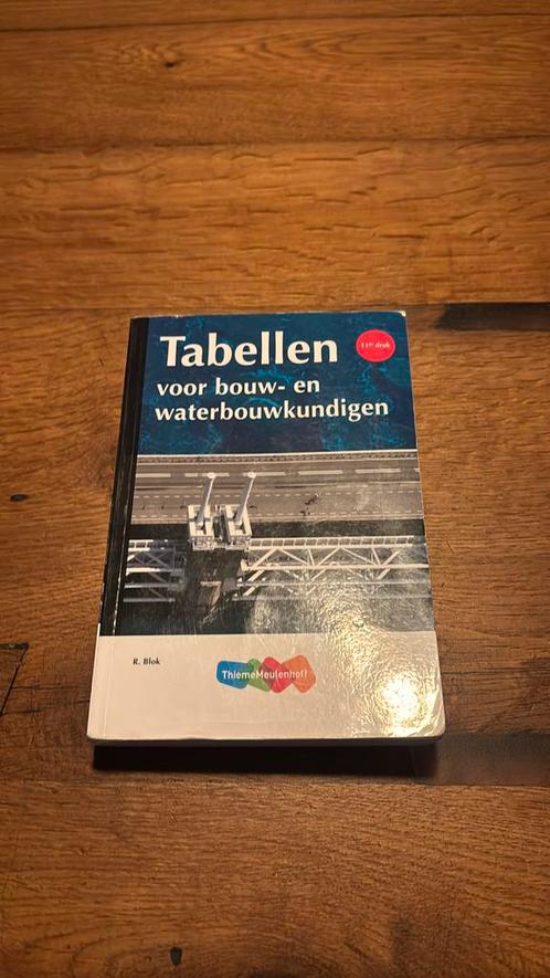 R. Blok - Tabellen voor bouw- en waterbouwkundigen, Boeken, Techniek, Zo goed als nieuw, Bouwkunde, Ophalen of Verzenden