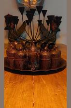 SET THEE - KOFFIEKOPJES KOPER TURKS TURKSE TURKIJE OTTOMAANS, Ophalen of Verzenden, Zo goed als nieuw