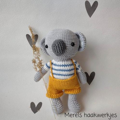 Handgemaakte knuffel koala, Hobby en Vrije tijd, Breien en Haken, Nieuw, Haken, Overige typen, Ophalen of Verzenden