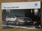 VW Golf GTD brochure, Boeken, Ophalen of Verzenden, Zo goed als nieuw, Volkswagen