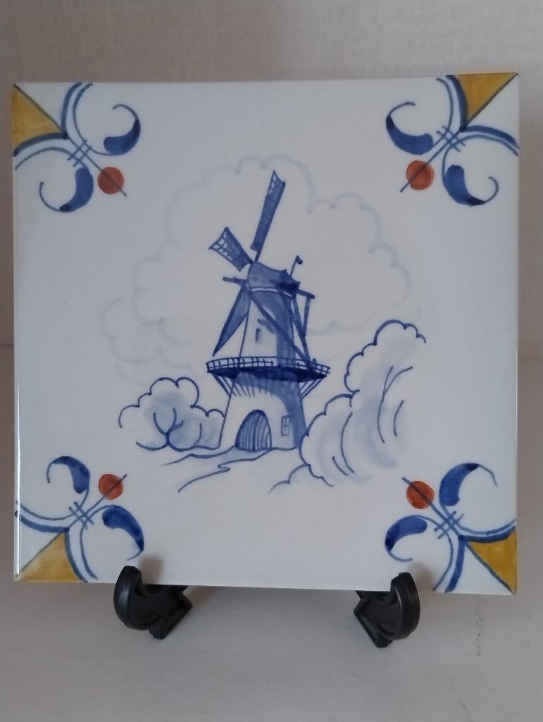 Porceleyne fles tegel Molen, Ophalen of Verzenden