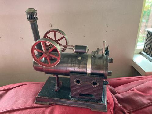 Mooie antieke stoommachine van Falk met twee vliegwielen!, Antiek en Kunst, Antiek | Speelgoed, Ophalen of Verzenden