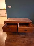 teakhout salontafel Henders en Hezel met veel opbergruimte, Ophalen, Gebruikt, 100 tot 150 cm, Teakhout