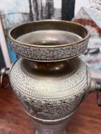Bronzen Wajang Vaas met Oren - 41cm, Ophalen of Verzenden