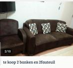 2 banken en ......., Huis en Inrichting, Banken | Bankstellen, Ophalen of Verzenden, 75 tot 100 cm