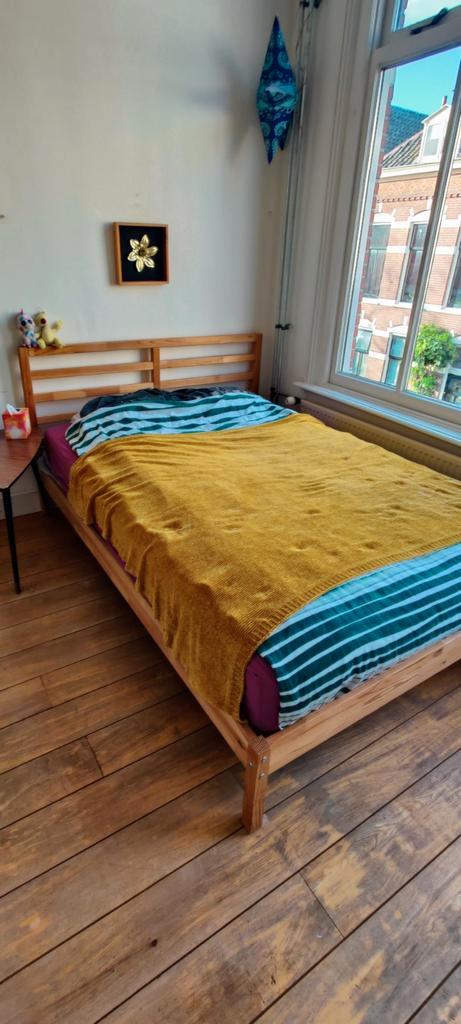 Twee IKEA Bedden: Malm & Tarva, Huis en Inrichting, Slaapkamer | Bedden, Gebruikt, Eenpersoons, Hout, Wit, Ophalen