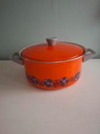 BK pan emaille Brabantia motief Diane vintage, Ophalen of Verzenden, Gebruikt, Overige materialen, Kookpan of Snelkookpan