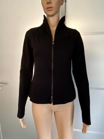 H42 Sarah Pacini maat 36=S vest jasje sportvest zwart beschikbaar voor biedingen
