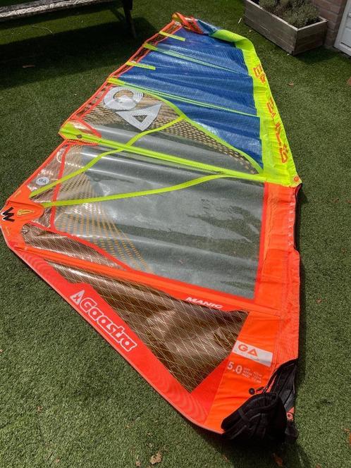 GA / Gaastra Manic 5.0, Watersport en Boten, Windsurfen, Zo goed als nieuw, Zeil, Minder dan 250 cm, 5 tot 7 m², Ophalen of Verzenden