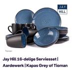 Zwart/blauw servies van Jay Hill, Nieuw, Ophalen of Verzenden, Bord(en), Overige stijlen