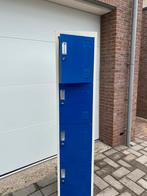 Locker, mooie 4 deurs locker met blauwe deuren, Ophalen of Verzenden, Industriële uitstraling, Zo goed als nieuw