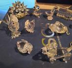 Swarovski 11 stuks, Egel,gansje kip,haan kikker poes,zeehond, Ophalen of Verzenden, Gebruikt, Figuurtje