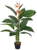 Kunstplant strelitzia 100 cm rood kamerplant GRATIS BEZORGD, Verzenden, Nieuw, Binnen