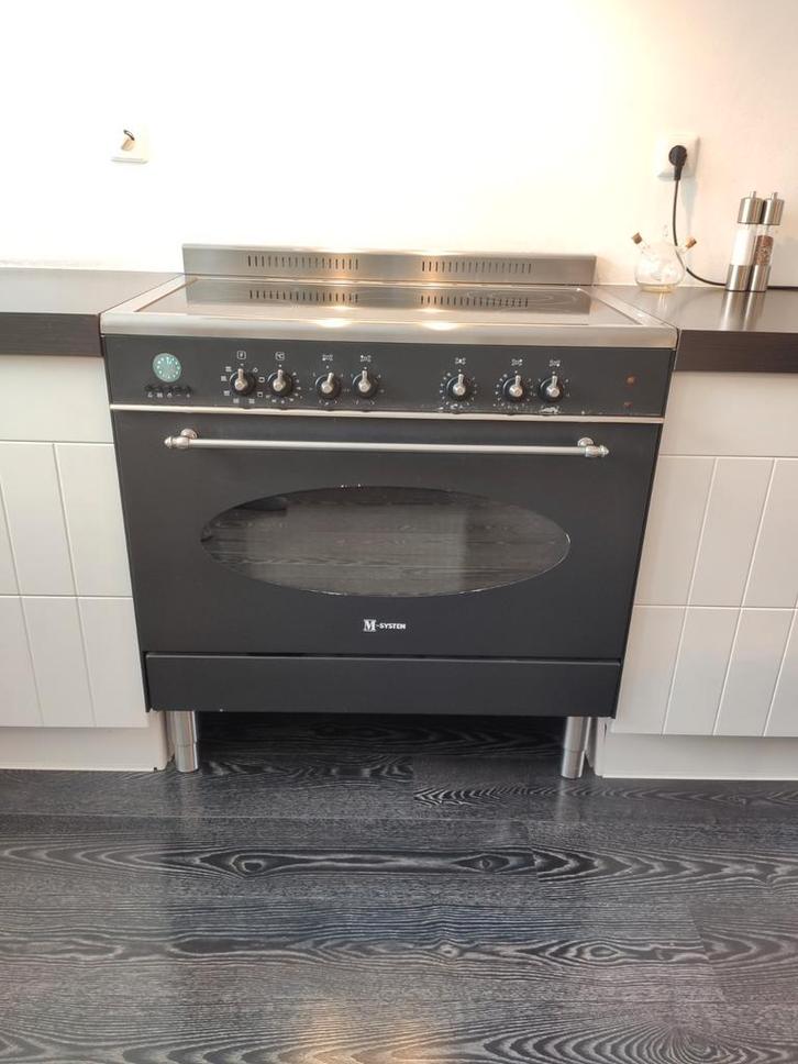 M-system MFK-95 fornuis, Witgoed en Apparatuur, Ovens, Gebruikt, Vrijstaand, Oven met grill, 60 cm of meer, 60 cm of meer, Hete lucht