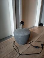 Stenen grijze kruiklamp met zwarte fitting, Ophalen, Minder dan 50 cm