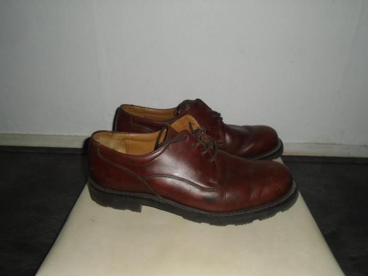 Floris van Bommel Echt Leer Veterschoenen maat 12,5 =48, Kleding | Heren, Schoenen, Zo goed als nieuw, Veterschoenen, Bruin, Verzenden