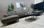 XL Industriële Lederen Hoekbank - Groen - 385cm, Ophalen, -, Industrieel moderne luxe hoekbank mosgroen olijfgroen leer, -