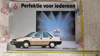 Mitsubishi motors lancer poster 50x70 cm waterdichtheidstest, Rechthoekig Liggend, Ophalen of Verzenden, Zo goed als nieuw, A1 t/m A3