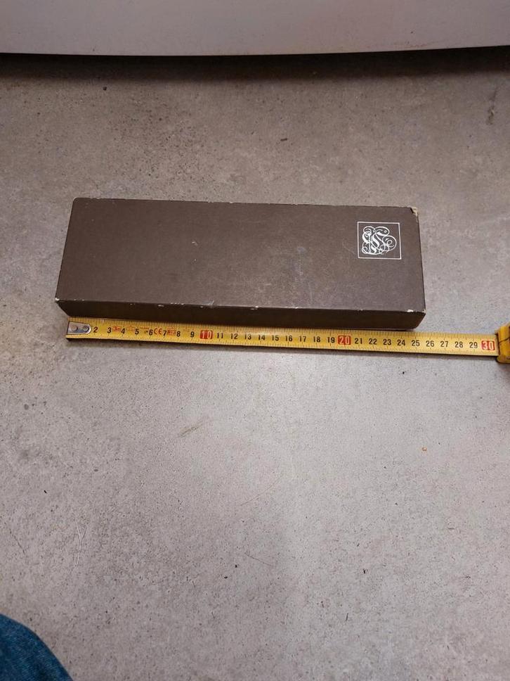 VINTAGE AACHEN DESIGN WEST-DUITSLAND RVS SCHAAR BRIEFOPENER, Huis en Inrichting, Bureaus, Gebruikt, Ophalen of Verzenden