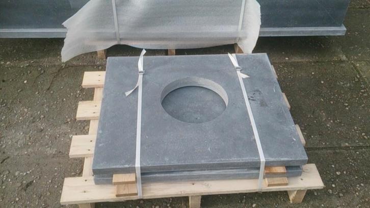 Maatwerk hardsteen schoorsteen platen en paal afdekkers, Doe-het-zelf en Verbouw, Dakpannen en Dakbedekking, Nieuw, Overige typen