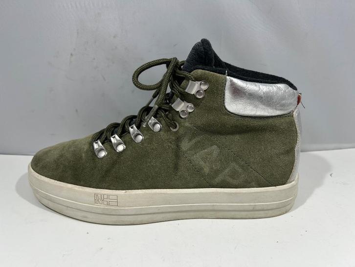 Napapijri, maat 40, groene hoge sneakers, Kleding | Dames, Schoenen, Zo goed als nieuw, Sneakers of Gympen, Groen, Verzenden