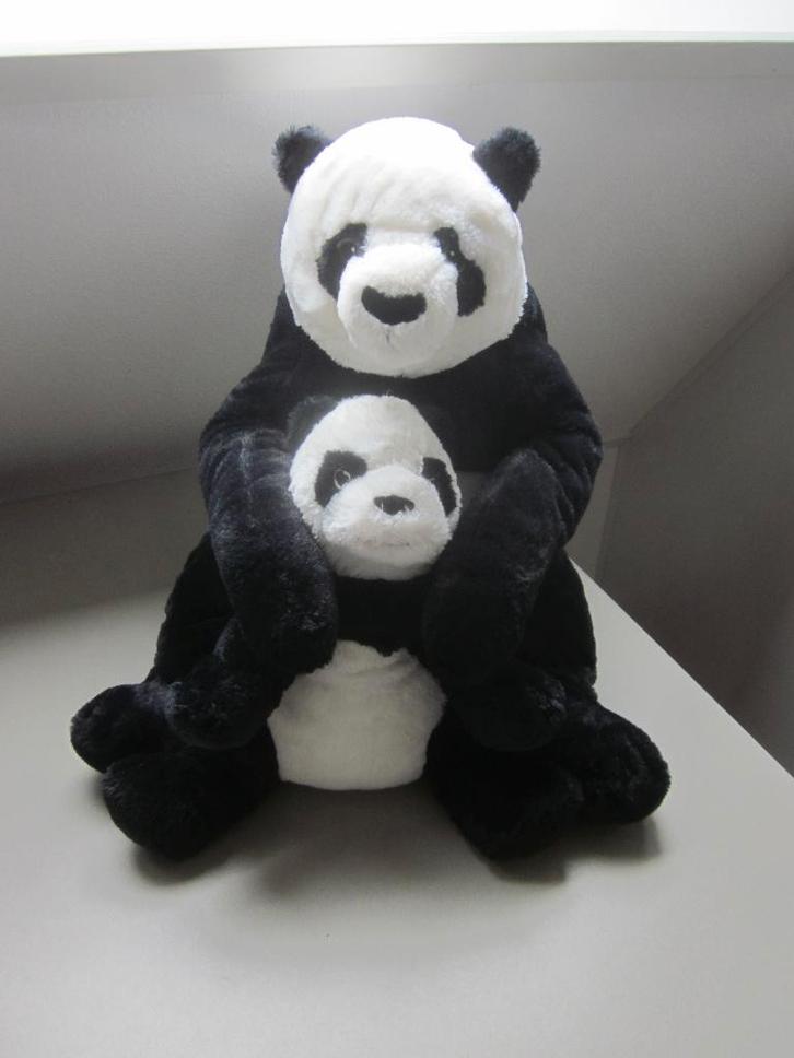 Ikea Djungelskog 804.028.09 wit zwart pluche Panda beer knuf, Kinderen en Baby's, Speelgoed | Knuffels en Pluche, Nieuw, Beer