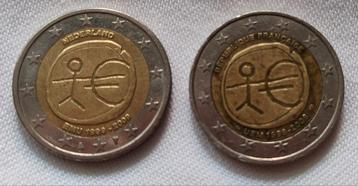 2 herdenkingsmunten van twee euro, Nederland en Frankrijk beschikbaar voor biedingen