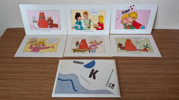 Vintage aanzichtkaarten "kinderpostzegel actie" cartoon/stri, Verzamelen, Ansichtkaarten | Themakaarten, 1960 tot 1980, Ophalen of Verzenden