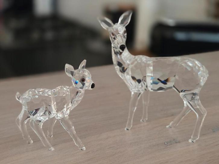 Swarovski Kristal Hinde met Jong, Verzamelen, Swarovski, Nieuw, Figuurtje, Ophalen