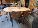 6 Nieuwe Stoelen, Cognac met zwart metaalpoot + greep, Ophalen, Bruin, Nieuw, Metaal