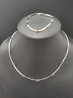 Vintage set Avon ketting en armband verzilverde, Sieraden, Tassen en Uiterlijk, Overige materialen, Verstelbaar, Verzenden, Zo goed als nieuw