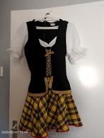 Damesjurk Schotse jurk met baret, Kleding | Dames, Ophalen of Verzenden, Zo goed als nieuw, Maat 38/40 (M), Carnaval