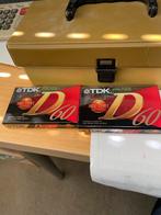 TDk cassettebandjes 2 stuks  60, 2 t/m 25 bandjes, Overige genres, Ophalen of Verzenden, Nieuw in verpakking