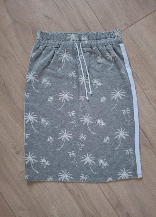 Follie di Garbo rok joggingstof grijs / wit xxs / xs 32 / 34, Kleding | Dames, Rokken, Gedragen, Maat 34 (XS) of kleiner, Grijs