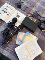 Karaoke set met 2 microfoons, Audio, Tv en Foto, Karaoke-apparatuur, Ophalen, Gebruikt, Complete set